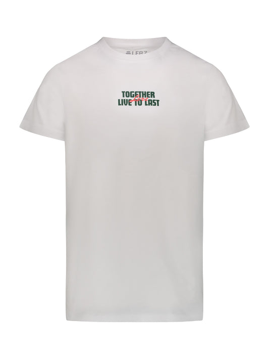 LERZ T-SHIRT TOGETHER LIVE TO LAST WHITE