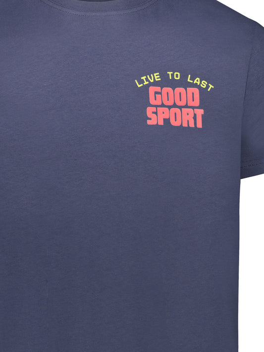 LERZ T-SHIRT GOOD SPORT BLUE DENIM 