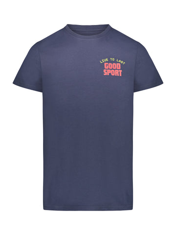 LERZ T-SHIRT GOOD SPORT BLU DENIM