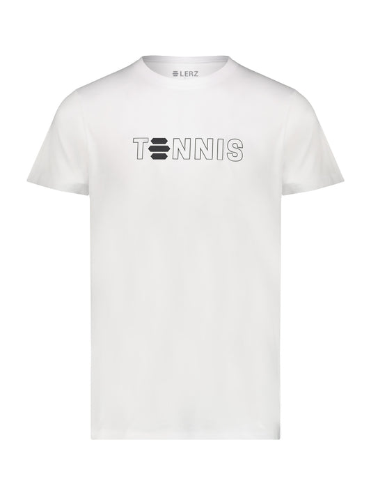 LERZ WHITE "TENNIS" T-SHIRT 