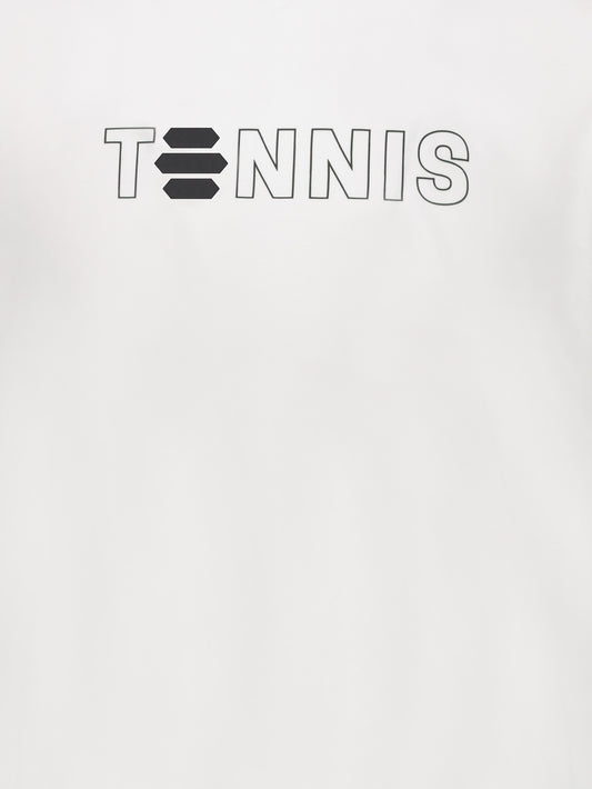 LERZ WHITE "TENNIS" T-SHIRT 