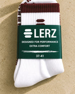 LERZ Grip Socks – Calze Pilates Antiscivolo Bianche & Bordeaux