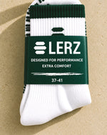 LERZ Grip Socks – Calze Pilates Antiscivolo Bianche & Dark Green