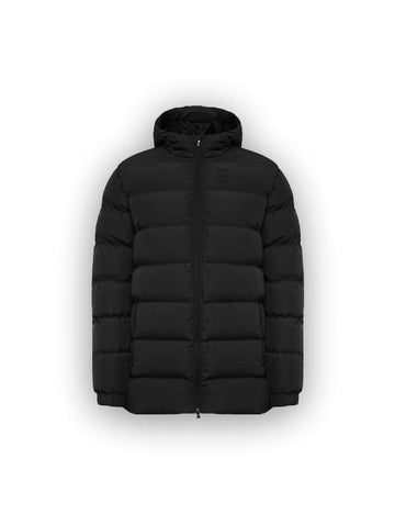 LERZ PADDED WINTER JACKET NERO CON LOGO NERO